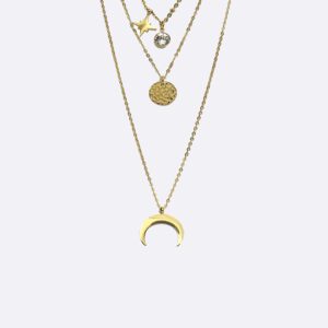 Collier 3 rangs astres