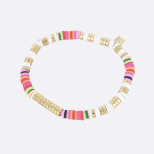 Bracelet heishi perles multicolores 1