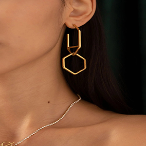 Boucles d'oreilles géométrique