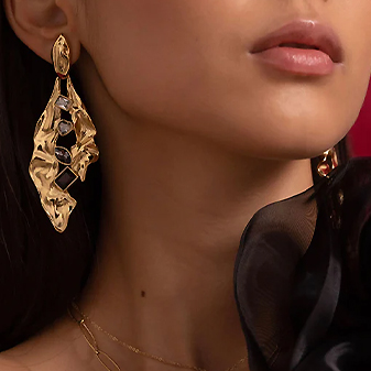 Boucles d'oreilles brillantes